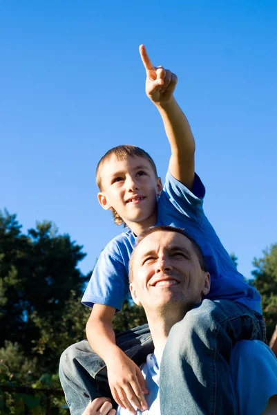 Dad with son — Stock Photo, Image