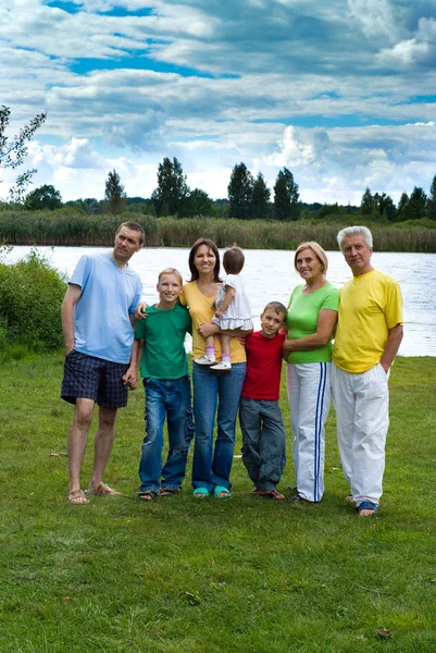 Stock image Big family outside