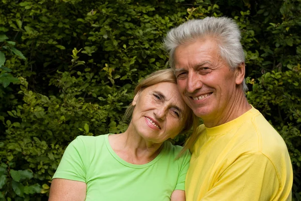 Retrato de pareja de edad — Foto de Stock