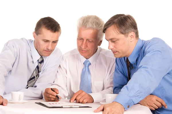Retrato de tres hombres de negocios — Foto de Stock