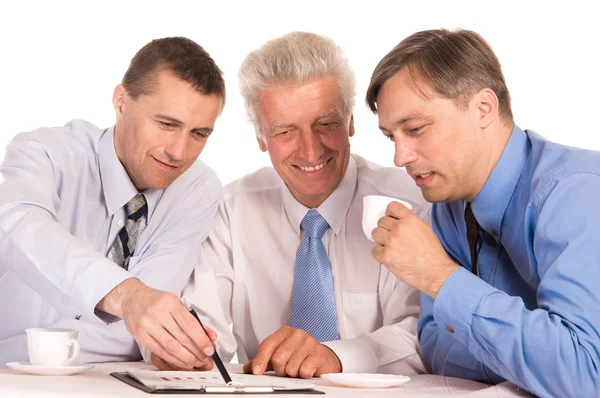 Three nice businessmen — Stock Photo, Image