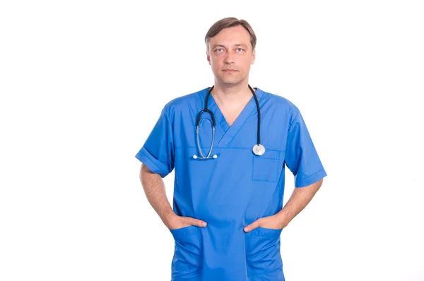 Adult doctor posing — Stock Photo, Image