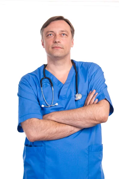 Porträtt av en trevlig läkare — Stockfoto