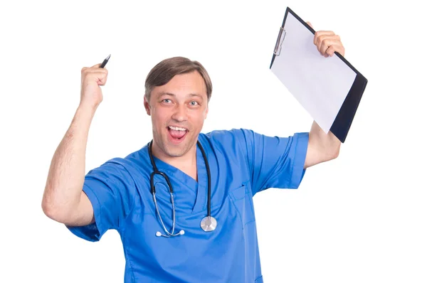 Cute doctor standing — Stock Photo, Image