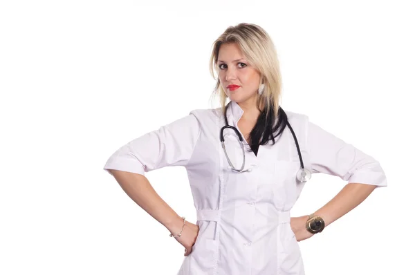 Enfermera en blanco —  Fotos de Stock
