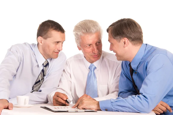 Portret trzech biznesmenów — Zdjęcie stockowe