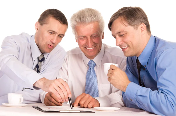 Три хороших бизнесмена — стоковое фото