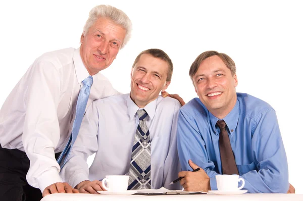 Three good businessmen — Stock Photo, Image
