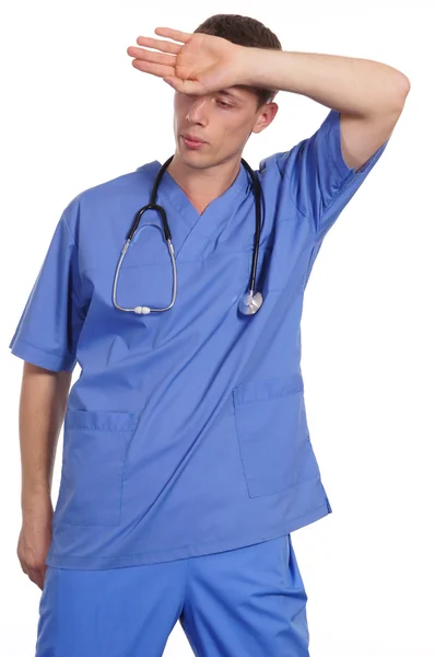 Lekarz w kolorze niebieskim — Zdjęcie stockowe
