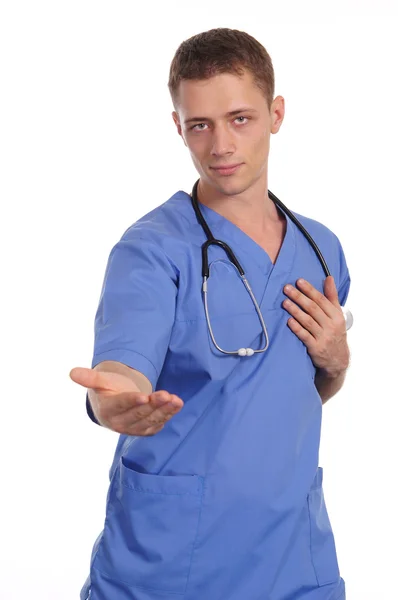 Smart läkare porträtt — Stockfoto