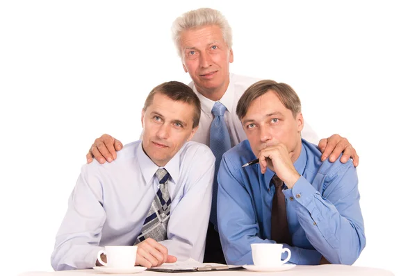 Three good businessmen — Stock Photo, Image
