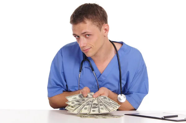 Korruption bei jungen Ärzten — Stockfoto