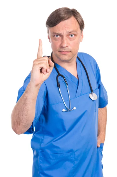 Ładny lekarz pozowanie — Zdjęcie stockowe