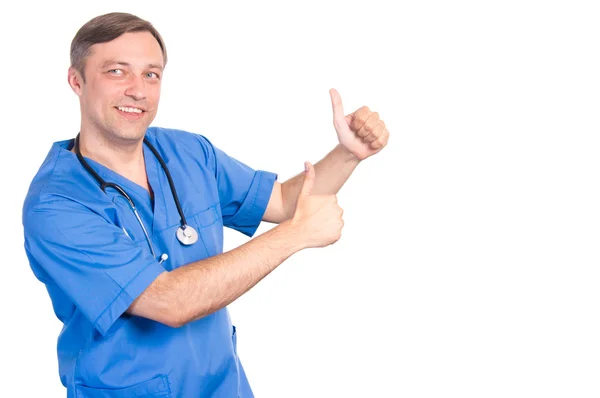 Doctor in blue — Stock Photo, Image