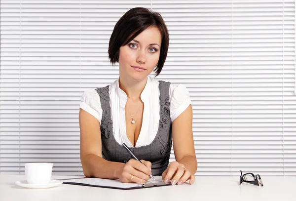 Cute office worker — Stock Photo, Image