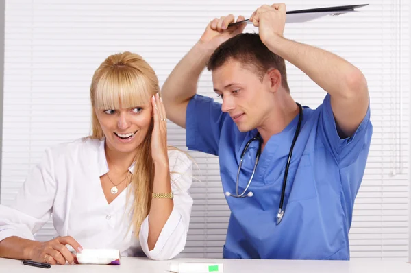 Doctors at office — Stock Photo, Image