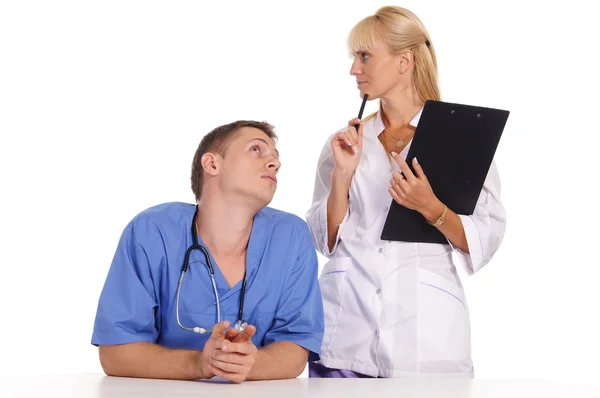 Medico e infermiere — Foto Stock