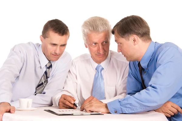 Portrait de trois hommes d'affaires — Photo