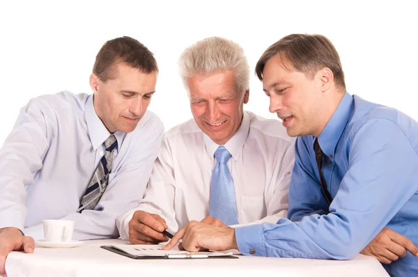 Retrato de tres hombres de negocios — Foto de Stock