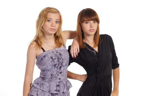 Duas jovens raparigas — Fotografia de Stock