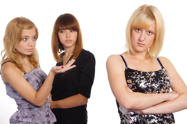 Drie jonge meisjes — Stockfoto