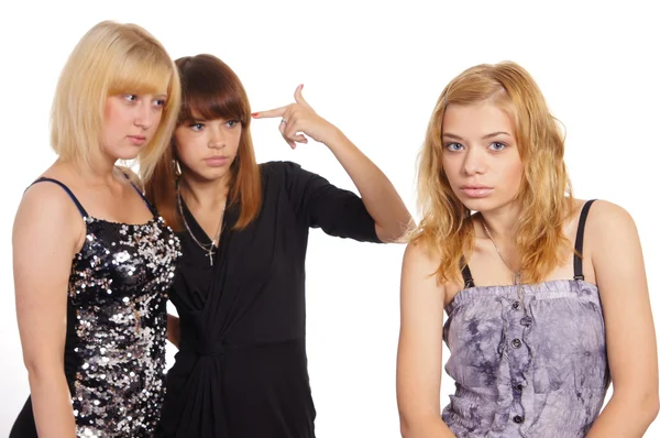 Tři mladé dívky — Stock fotografie