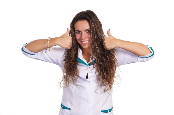 Belo retrato de enfermeira — Fotografia de Stock