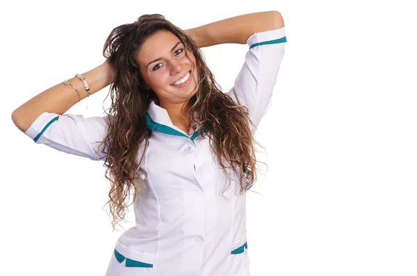 Mooie verpleegster portret — Stockfoto