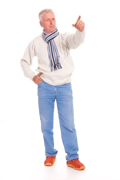 Senior man posing — Stock Photo, Image