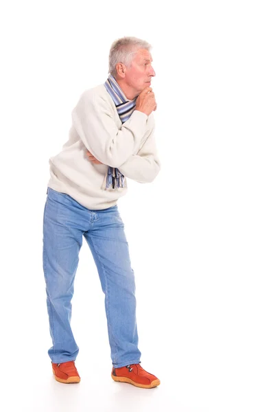 Old man posing — Stock Photo, Image