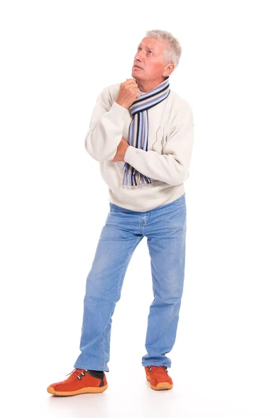 Old man posing — Stock Photo, Image
