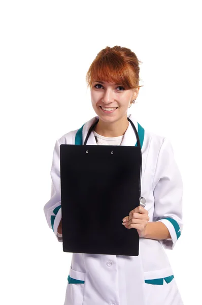 Schattig verpleegster portret — Stockfoto