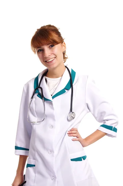 Ung sjuksköterska porträtt — Stockfoto
