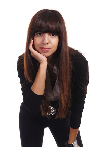 Retrato de mulher agradável — Fotografia de Stock