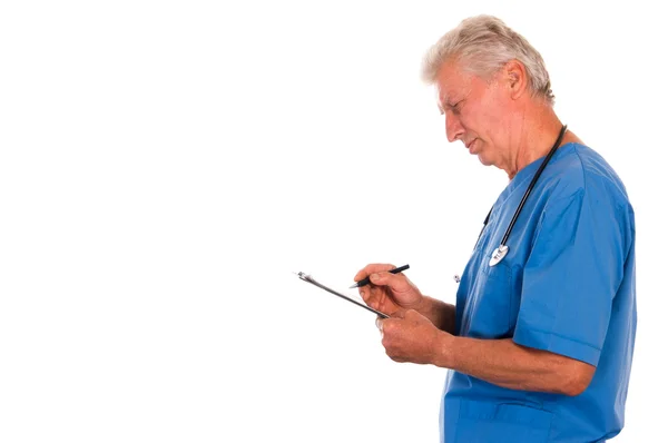 Doctor with list — Stock Photo, Image