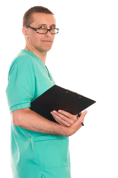 Médico con documentos — Foto de Stock