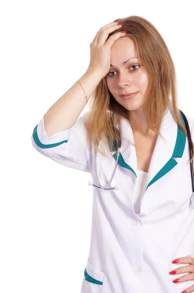 Niedliche Krankenschwester posiert — Stockfoto