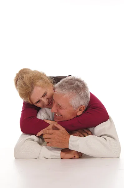 高齢者夫婦の肖像画 — ストック写真