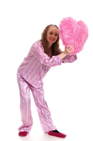 Girl in pyjamas — Stock Photo, Image