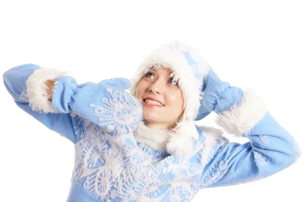 Retrato de doncella de nieve azul —  Fotos de Stock