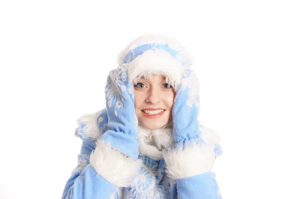 Retrato de donzela de neve azul — Fotografia de Stock