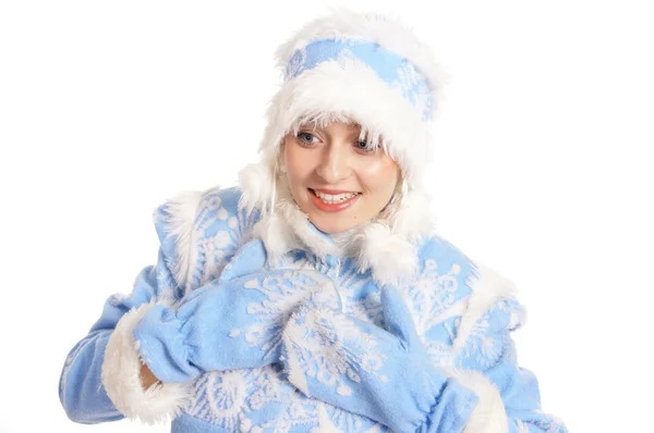 Blue snow maiden portrait — Stock Photo, Image