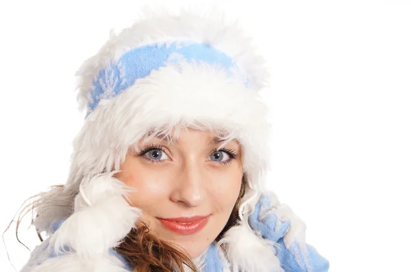 Retrato de donzela de neve — Fotografia de Stock