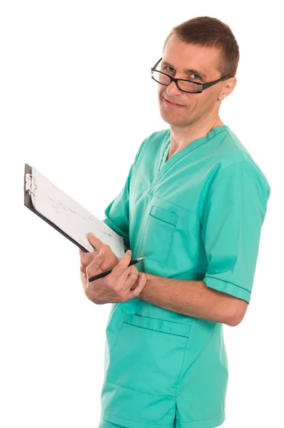 Médico con documentos — Foto de Stock