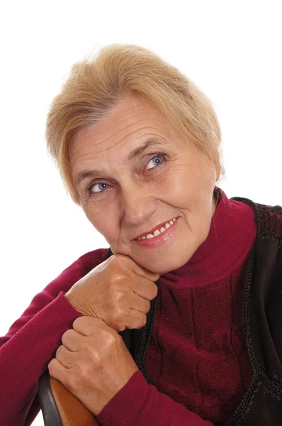 Портрет пожилой женщины — стоковое фото