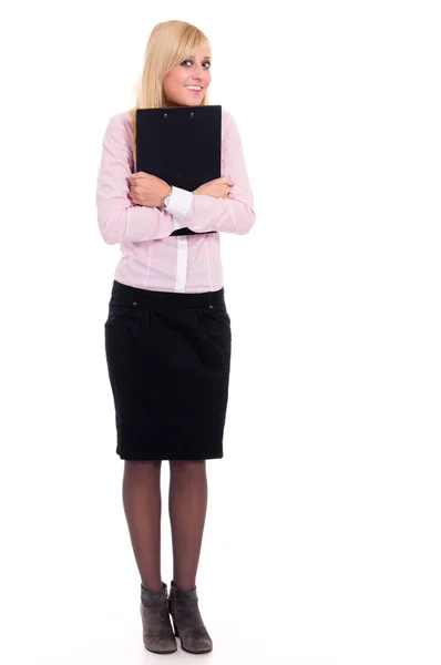 Büroangestellte posiert — Stockfoto