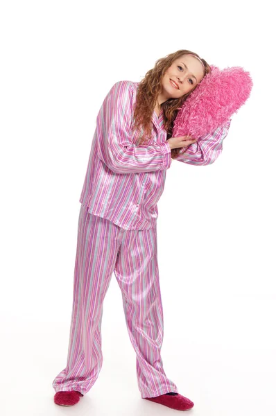Pijamalı kız. — Stok fotoğraf
