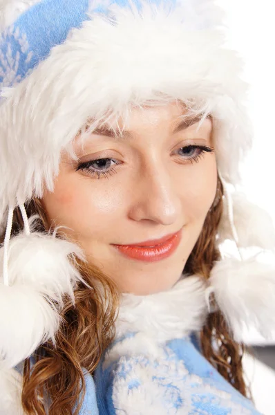 Portret dziewiczy śnieg — Zdjęcie stockowe
