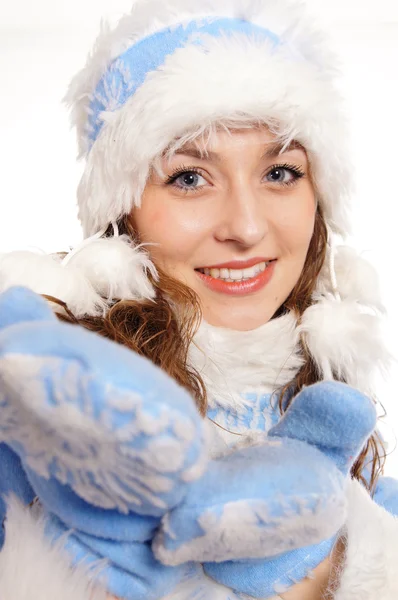 Retrato de donzela de neve — Fotografia de Stock