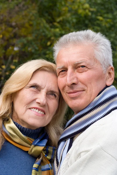 Bejaarde echtpaar op aard — Stockfoto